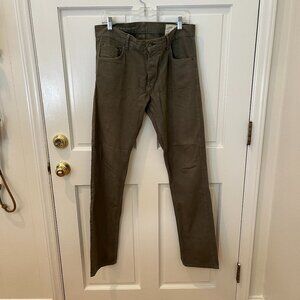 Rag & Bone Men's Olive Green Slim Fit Pants - Size 32